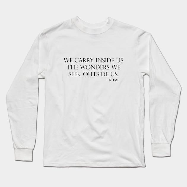 The wonders we seek Long Sleeve T-Shirt by Laevs